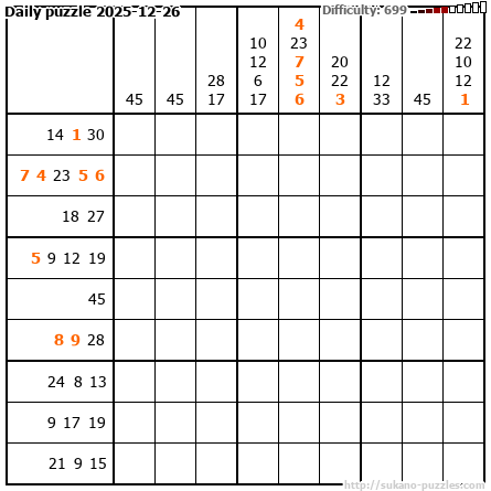 Daily puzzle 2025-12-26