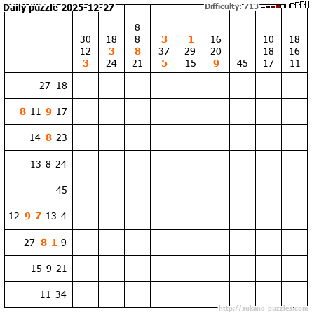 Daily puzzle 2025-12-27