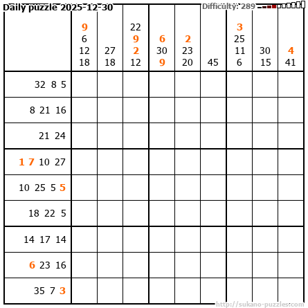 Daily puzzle 2025-12-30