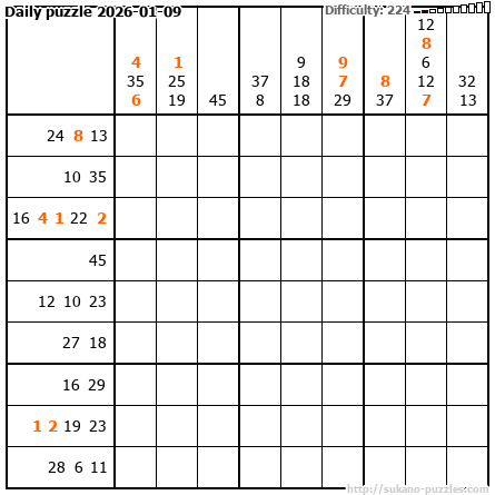 Daily puzzle 2026-01-09