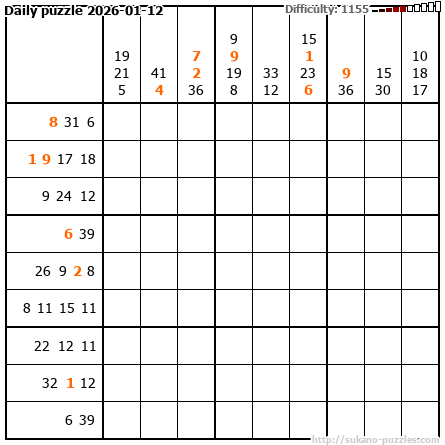 Daily puzzle 2026-01-12