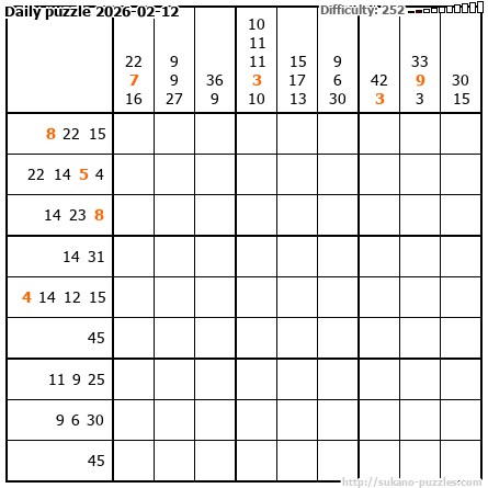 Daily puzzle 2026-02-12