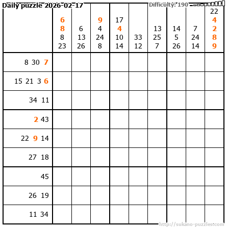 Daily puzzle 2026-02-17