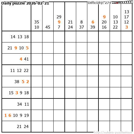 Daily puzzle 2026-02-21
