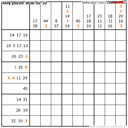 Daily puzzle 2026-02-22