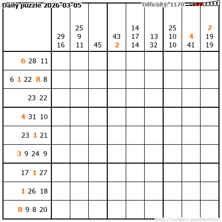 Daily puzzle 2026-03-05