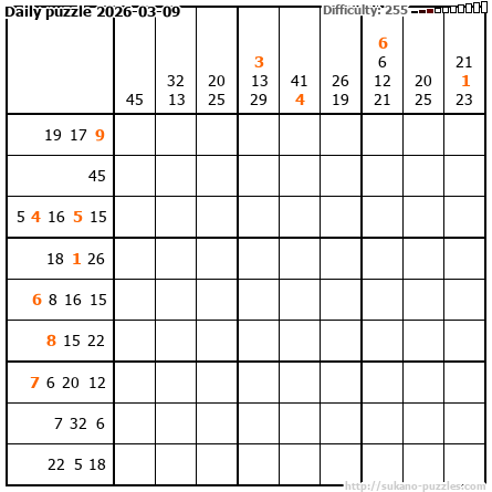Daily puzzle 2026-03-09