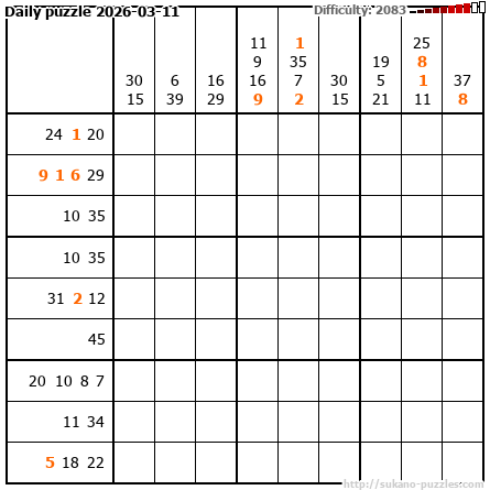 Daily puzzle 2026-03-11