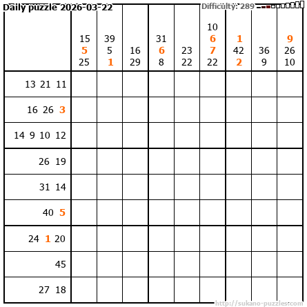 Daily puzzle 2026-03-22