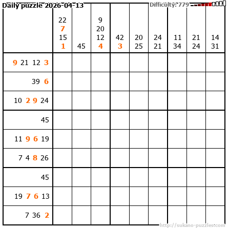 Daily puzzle 2026-04-13