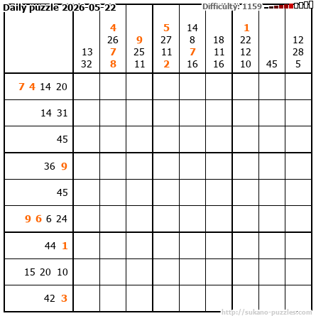 Daily puzzle 2026-05-22