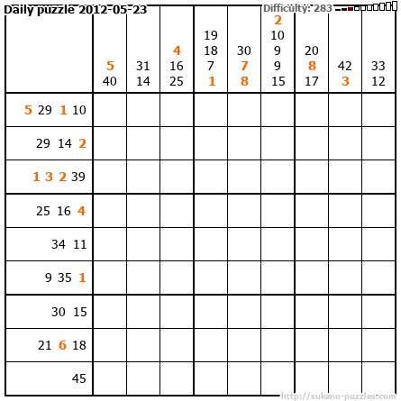 Daily puzzle 2012-05-23