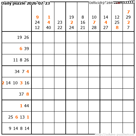 Daily puzzle 2026-07-23
