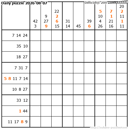 Daily puzzle 2026-08-07