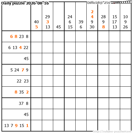 Daily puzzle 2026-08-16