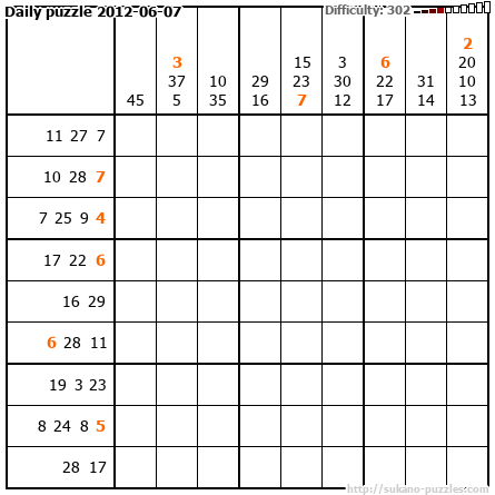 Daily puzzle 2012-06-07