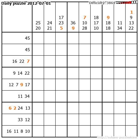 Daily puzzle 2012-07-01