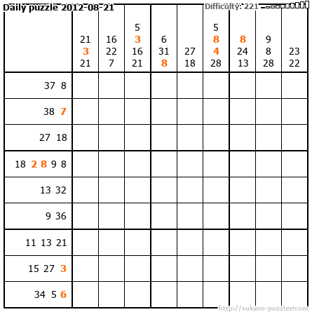 Daily puzzle 2012-08-21
