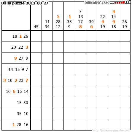 Daily puzzle 2012-08-27