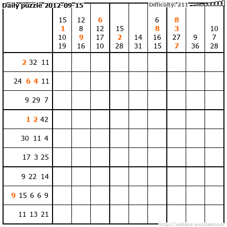 Daily puzzle 2012-09-15