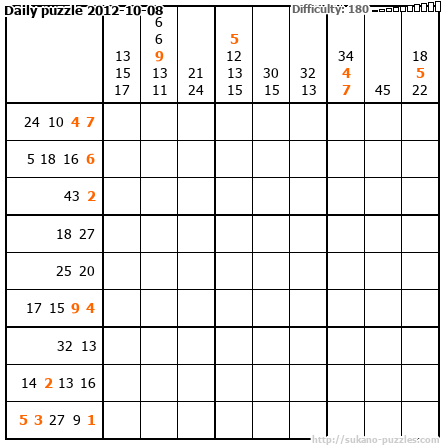 Daily puzzle 2012-10-08