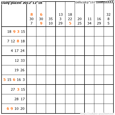 Daily puzzle 2012-12-18
