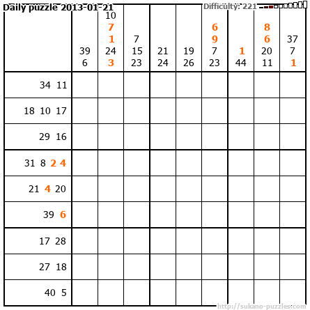 Daily puzzle 2013-01-21