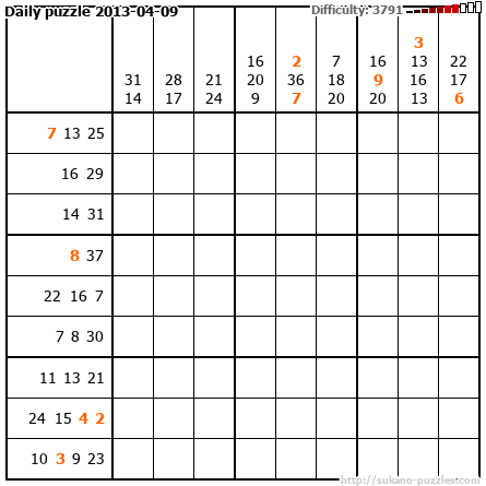 Daily puzzle 2013-04-09