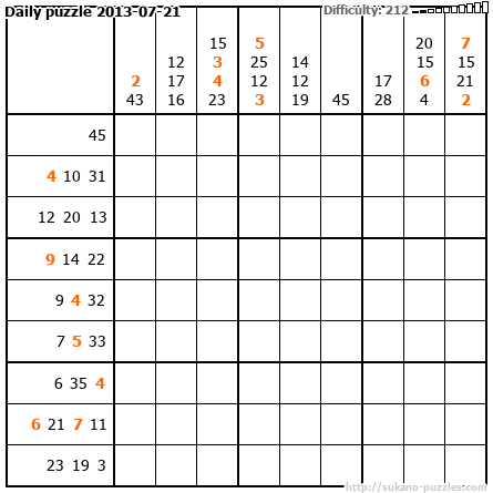 Daily puzzle 2013-07-21