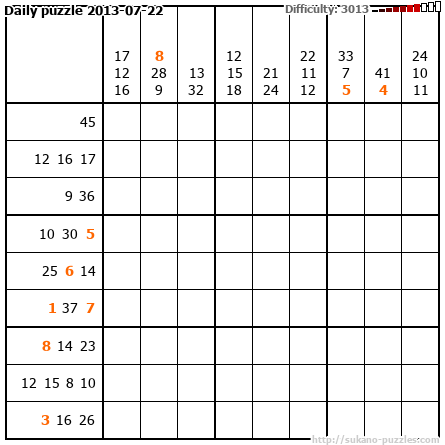 Daily puzzle 2013-07-22